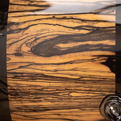 VARUS CUSTOM DELUXE 5 PIECE DRUM KIT, MAHOGANY SHELLS, ROYAL EBONY VENEER image 10