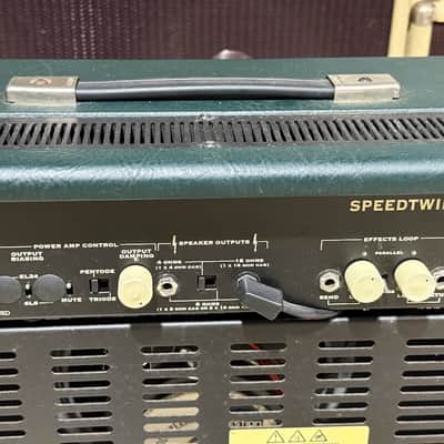 Trace Elliot C50 Speed Twin Combo 1995 - killer combo in Green & Blue Tolex all NOS & never used. image 10