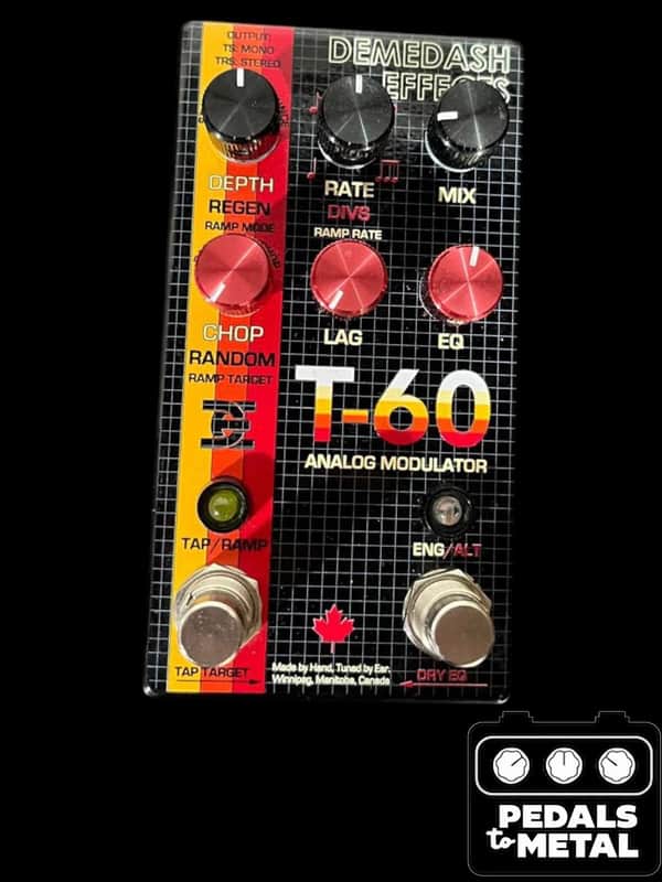 Demedash Effects T-60 Analog Modulator 2021 - Black - X16508 image 1