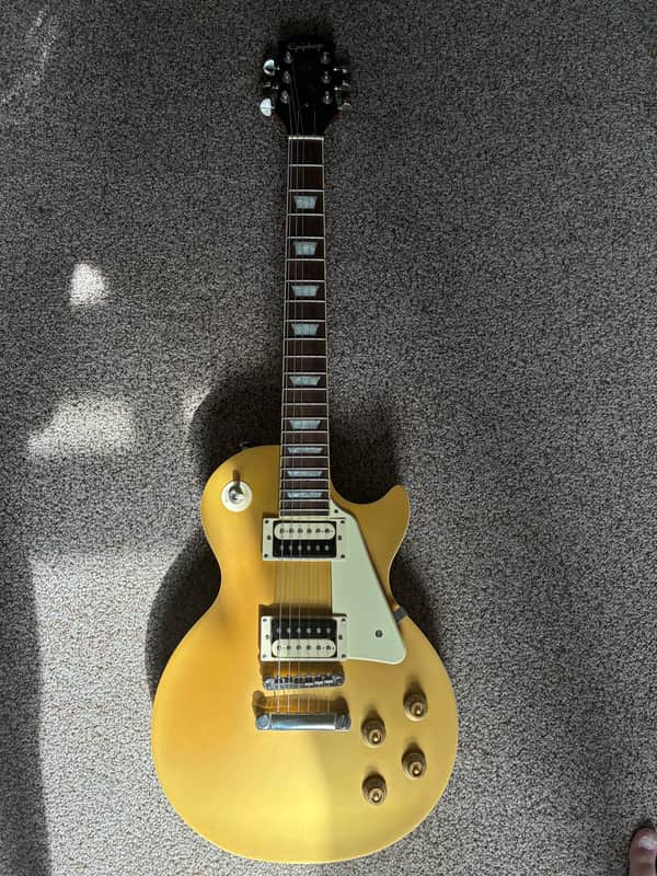 Epiphone Les Paul Classic Worn in Satin Goldtop image 1