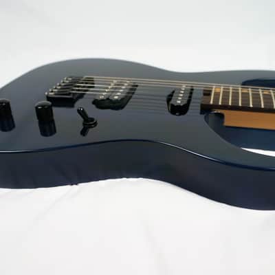 Swisher Handmade Machine 6 2022 Indigo Blue Electric Guitar image 6