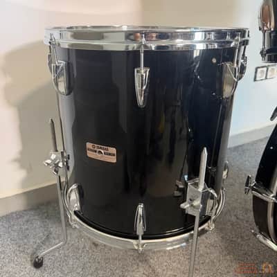 Yamaha 8000 Tour Custom 22,12,13,16 Drum Kit 1989 - Solid Black image 3