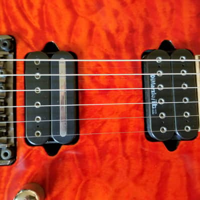 Ibanez Premium RG920QMZ Liquid Inferno Dimarzio Crunchlab RG 920 Electric Guitar Edge Zero image 4