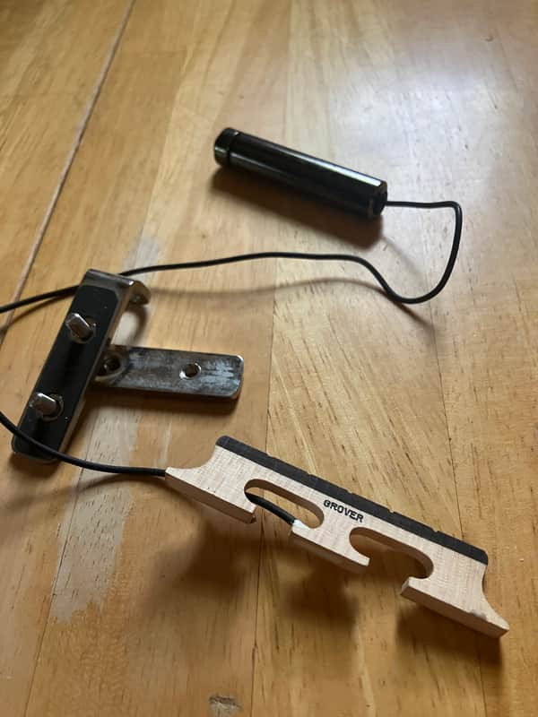 LR Baggs 5/8" Piezo Banjo Bridge Pickup 2010s - Black image 1