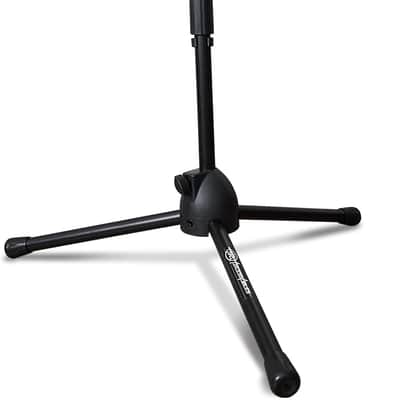 Short Microphone Stand with Boom Arm | Low Profile Mic Tripod Stand for Kick Drums | Guitar Amp Stand | Low-Pro Mike Stand (MS-101L) image 1