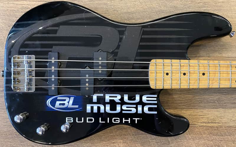 2004 Fender Deluxe Limited Edition Bud Light True Music PJ Bass Electric Bass Guitar image 1
