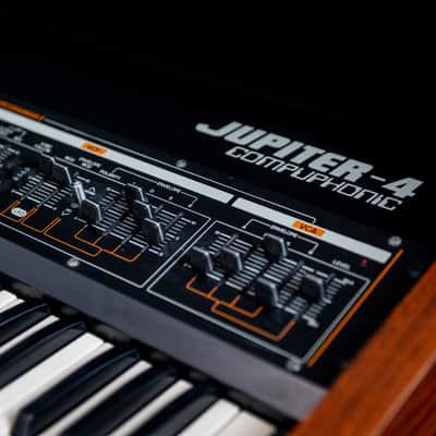Roland Jupiter 4 49-Key Synthesizer 1978 - 1982 - Black image 5