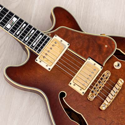 1990 Ibanez Artstar AM200 Burl Mahogany Vintage Semi-Hollow Guitar Antique Violin image 6