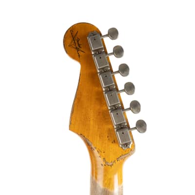Used Fender Custom Shop 1965 Stratocaster Relic - Firemist Silver on 3-Color Sunburst image 6