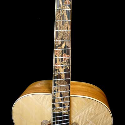Blueberry Handmade Fanned Fret (Multi-Scale) Acoustic Guitar Jumbo Size Built to Order image 6