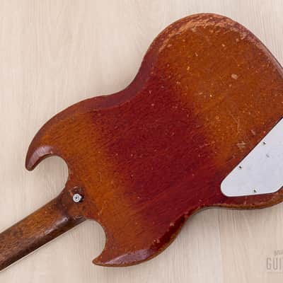1962 Gibson Les Paul SG Standard Employee Guitar Cherry w/ Pat # Pickups, Sideways Vibrola, Case image 15