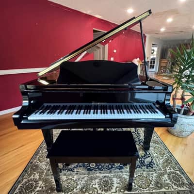 Bergmann Baby Grand Piano – 5' – Polished Ebony image 4