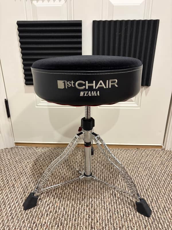 Tama HT430BC 1st Chair Round Rider Cloth Top - Black image 1