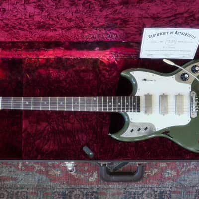 Frank Brothers Sonar - Olive Drab over Tobacco Sunburst. NEW (Authorized Dealer) image 10