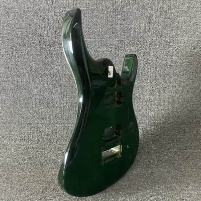 Green Flamed Tiger Maple Top Guitar Basswood Body image 3
