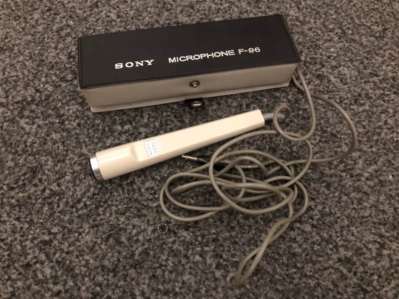 rare Sony F-96 - Dynamic Cardioid Microphone, Vintage, 1970s, Japan, comes with case image 1