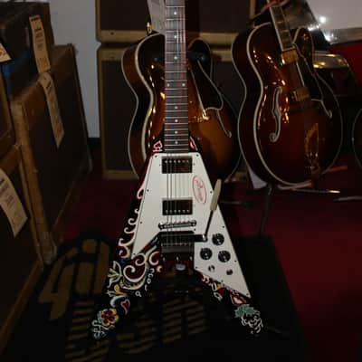 GIBSON CUSTOM SHOP FLYING V HENDRIX 2006 - Black/Paisley Painted image 1