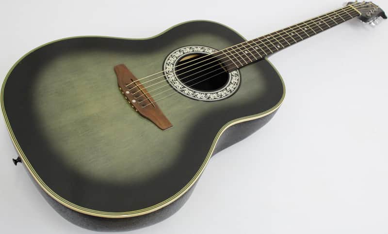 Ovation Celebrity CC11 Deep Bowl Acoustic Guitar, Green Burst