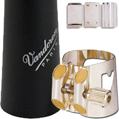 Vandoren Optimum LC04P Ligature avec couvre-bec plastique pour clarinette basse image 2