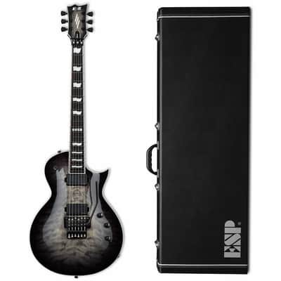 ESP E-II Eclipse FR Charcoal Burst CHB Floyd Rose Fluence Electric Guitar + Case - B-Stock image 1
