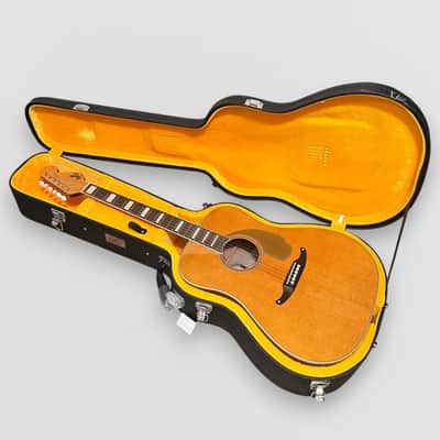 Fender California Vintage King Dreadnought Acoustic Electric Guitar w/ Case - Natural image 12
