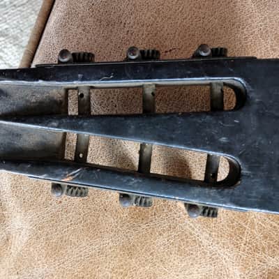 ca. 1875 Strip 3-on-a Side Guitar Tuning Machines Geared Tuners Brass image 14