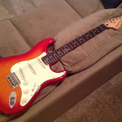 Squier by Fender Standard 24yrs. in age uncommonly rare Mint Condition Full Thickness 1.75in. 1 3/4ers Stratocaster image 2