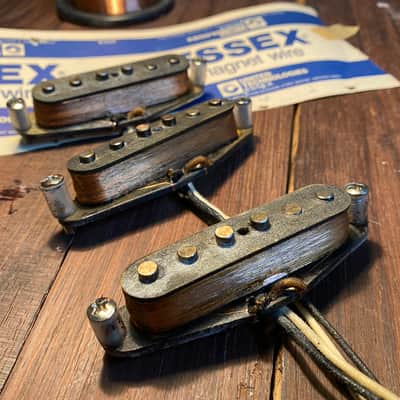 General Vintage Tone  1962 NOS Stratocaster pickups Heavy formvar FW1177 Old Stevie’s Ray set Number 2 limited Formvar Old image 3