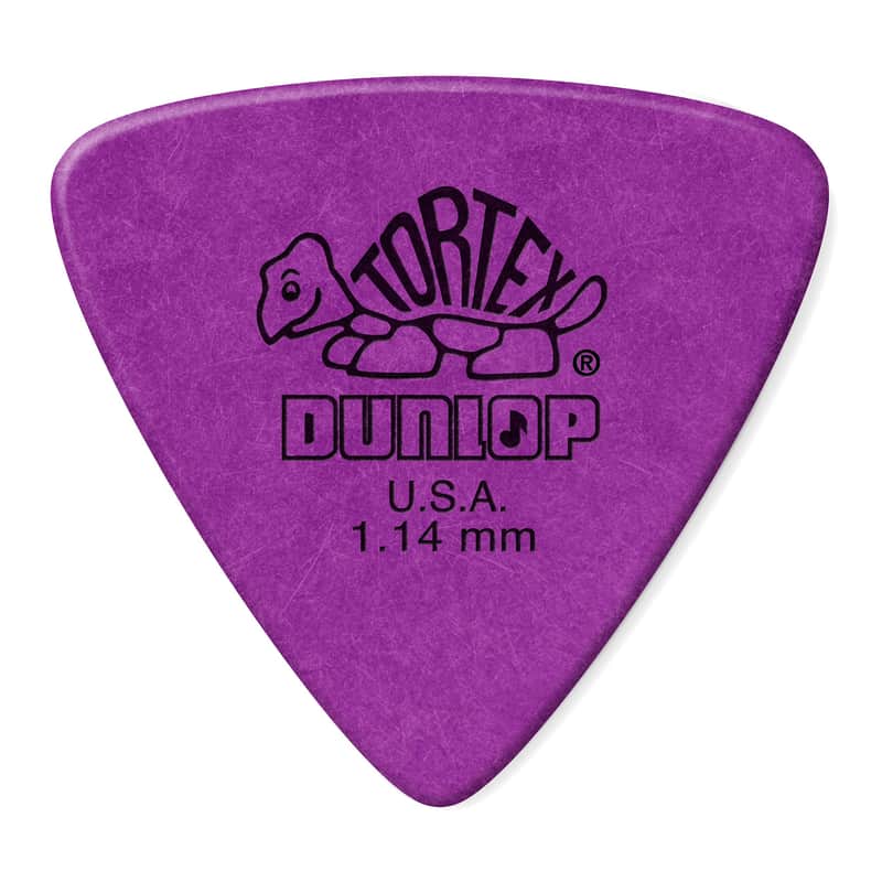 Jim Dunlop Dunlop TORTEX TRIANGLE 1.14 MM, PURPLE image 1