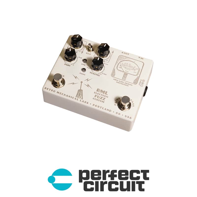 Retro Mechanical Labs Electron Fuzz Custom Mini Distortion Pedal (White) image 1