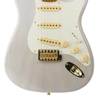 New Fender Custom Shop TRG Exclusive 1956 Stratocaster Journeyman White Blonde w/Closet Classic Hardware #R139173 image 3