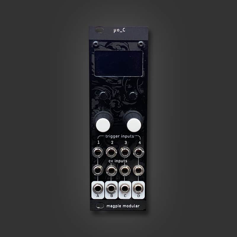uo_C - mxmxmx Ornament & Crime in 8HP feat. sandblasted black Magpie Modular panel image 1