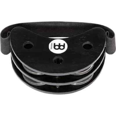 Meinl FJS2S-BK Foot Tambourine with Steel Jingles 2010s - Black image 1