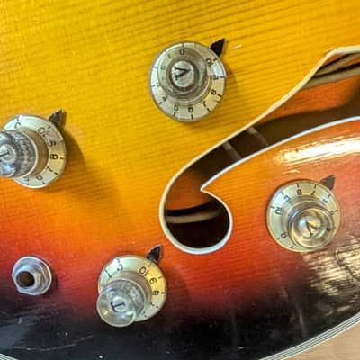 Kent Hollowbody 1960s Bass, Model 822, Sunburst image 5