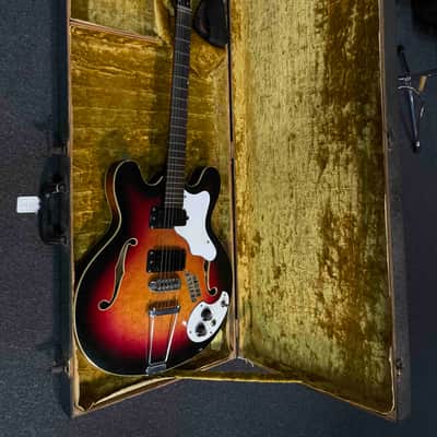 *USA MADE* Late 1960’s/Early 1970’s Mosrite Celebrity II 6-String Hollow-Body Electric Guitar in Orville Brown w/ Hardshell Case image 10