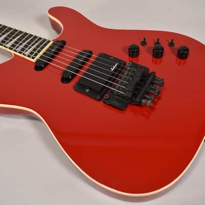 1987 Jackson USA Custom Neck-Thru Telly Style Red Vintage Electric Guitar w/OHSC image 8