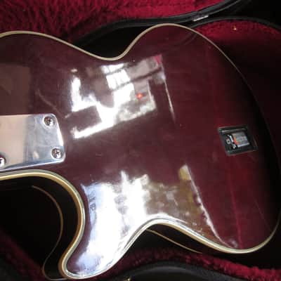 Harmony Effector Vintage 1970s Electric Guitar Les Paul Copy Tobacco Burst w/ Hard Case image 11
