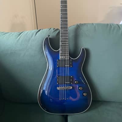 Schecter Blackjack SLS C-1 A Active See-Thru Blue Burst image 1