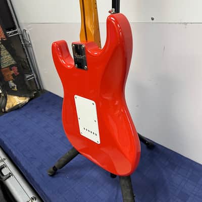 Used 2021 Squier Classic Vibe '50's Strat Stratocaster Electric Guitar Maple Fingerboard Fiesta Red image 20