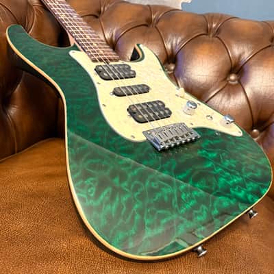 2004 Tom Anderson Hollow Drop Top Classic – Translucent Forest Green image 3