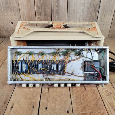 Fender Bassman 6G6-B Head & Cabinet 1962 2x12 Cabinet, Very Good - Blonde image 19