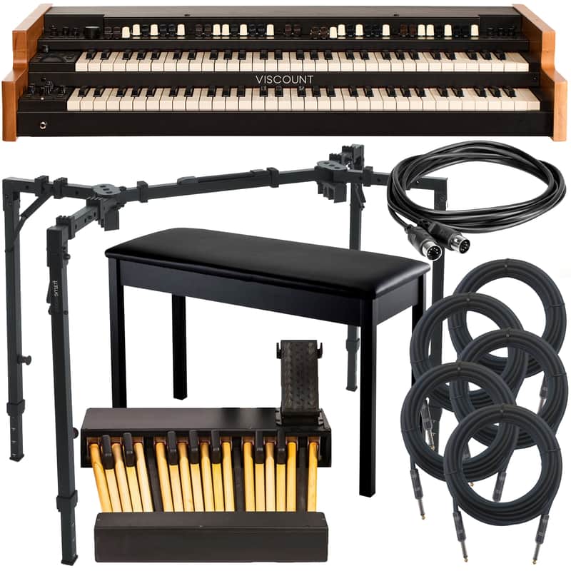 Viscount Legend 261 Dual-Manual Organ PEDAL ESSENTIALS BUNDLE image 1