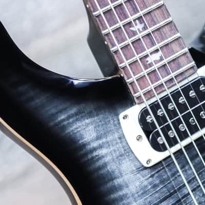 PRS SE 277 Baritone 27.7" Scale Charcoal Burst Electric Guitar w/Bag #H066569 image 5