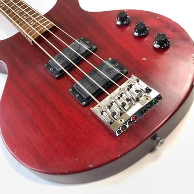 Greco TVB-65 c.1980s 32" Medium Scale Bass Guitar Mahogany w/Soft Case image 5
