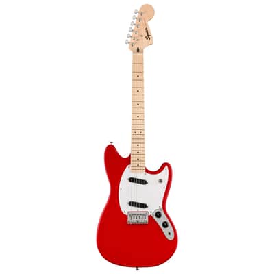 Squier Sonic Mustang - Torino Red with Maple Fingerboard & White Pickguard image 2