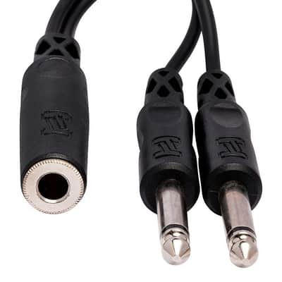 HOSA YPP-106 Y Cable, 1/4 In TSF To Dual 1/4 In TS image 4