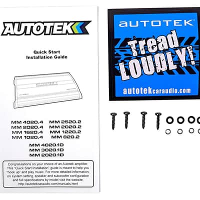 AUTOTEK MM-4020.1D 4000W Max 1-ohm Stable Monoblock Amplifier w/ Bass Knob Included image 8