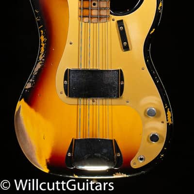Fender Custom Shop 1958 Precision Bass Heavy Relic 3-Tone Sunburst (339) image 3