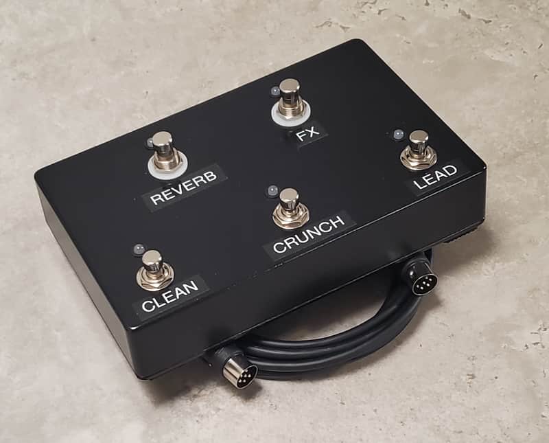 Replacement Footswitch for Marshall JCM 2000 TSL Amps PEDL-00021-10021-Style w/Memory and 10-Ft Cable image 1