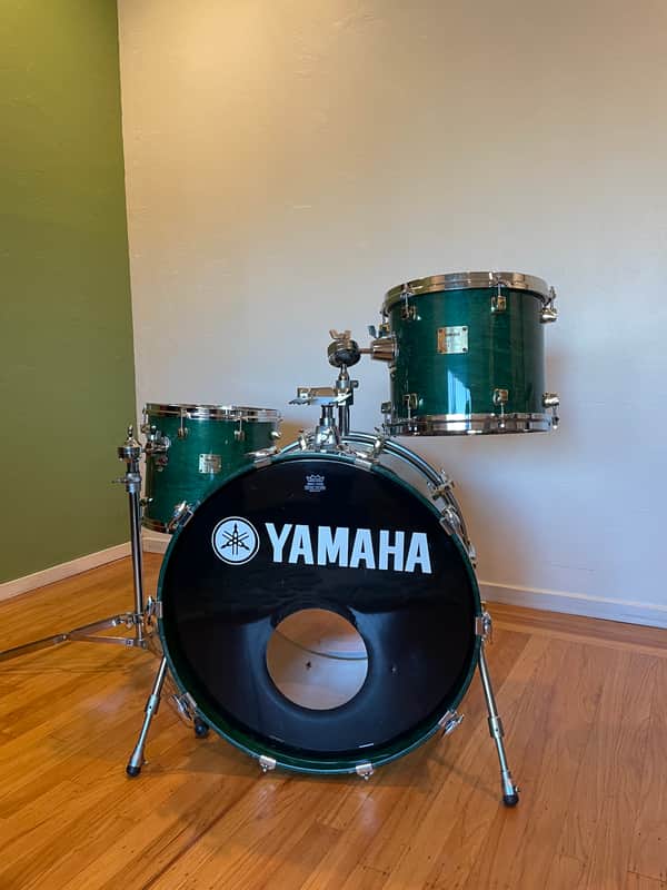 Yamaha Maple Custom 22/14/12 - Turquoise Lacquer image 1